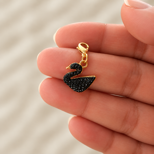 Swan Song Charm (Black)