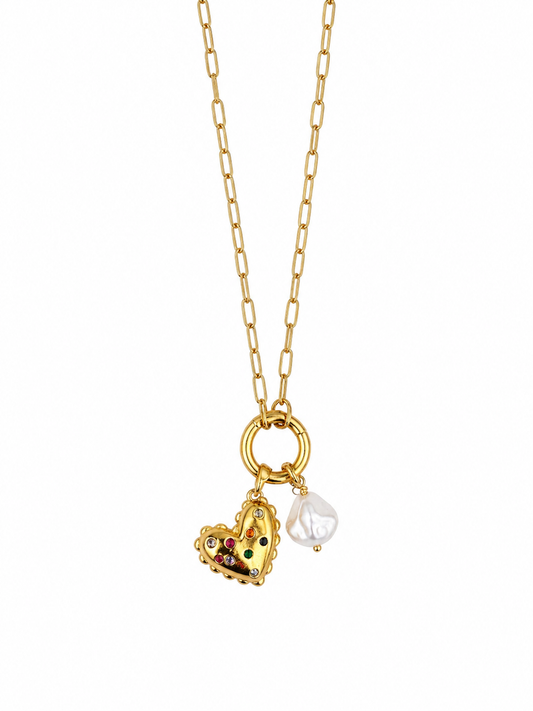 Confetti Heart Necklace