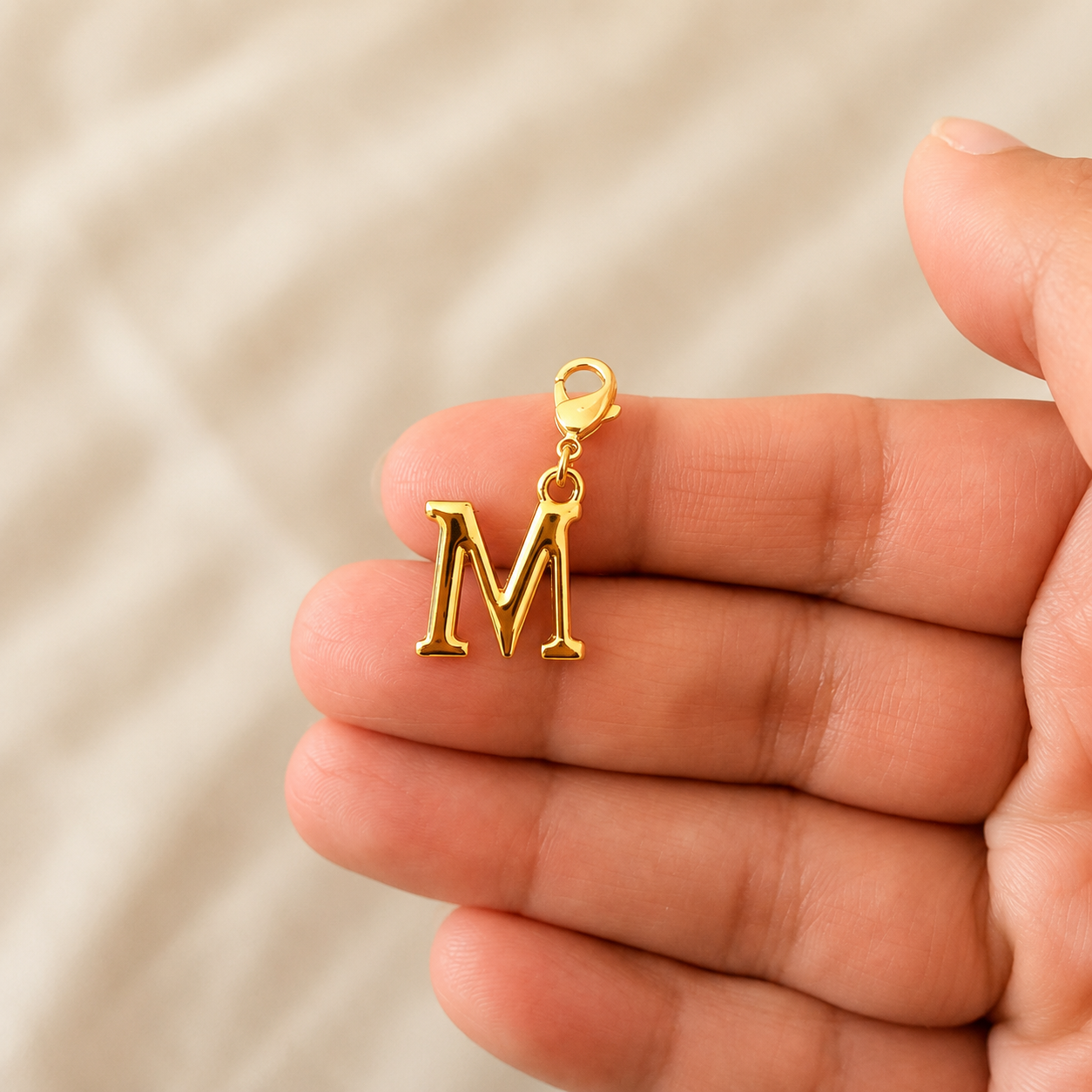 M Initial Charm - Gold Standard