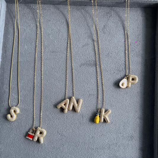 Name Drop - Bubble Duo Necklace