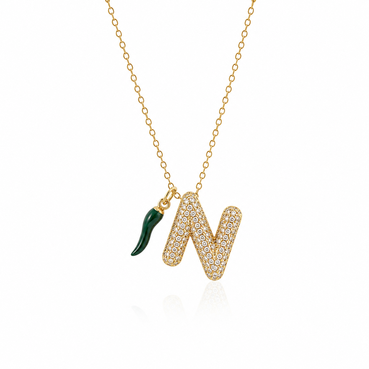 Name Drop - Bubble Duo Necklace