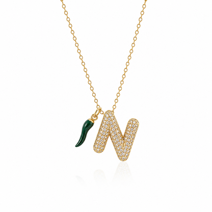 Name Drop - Bubble Duo Necklace