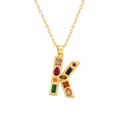Name Drop - Jeweled Up Necklace
