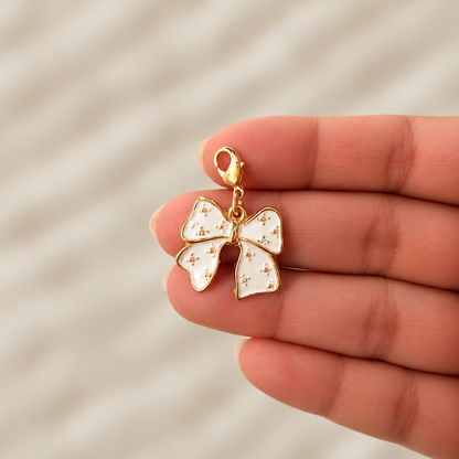 Cosmic Bow Charm (White)