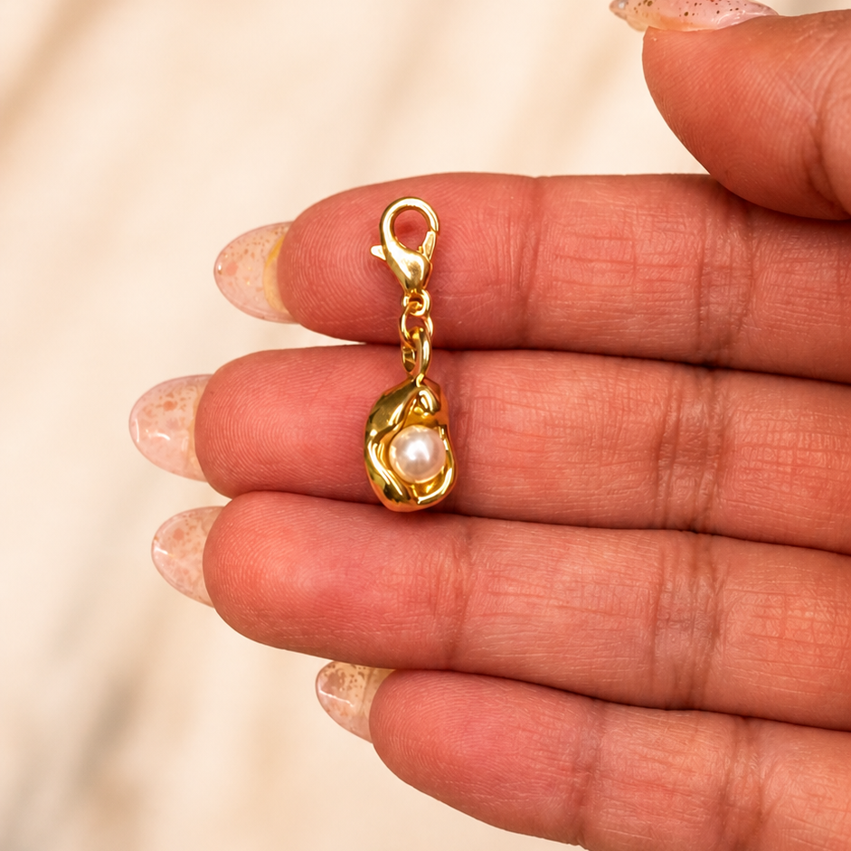 Found Pearl Charm