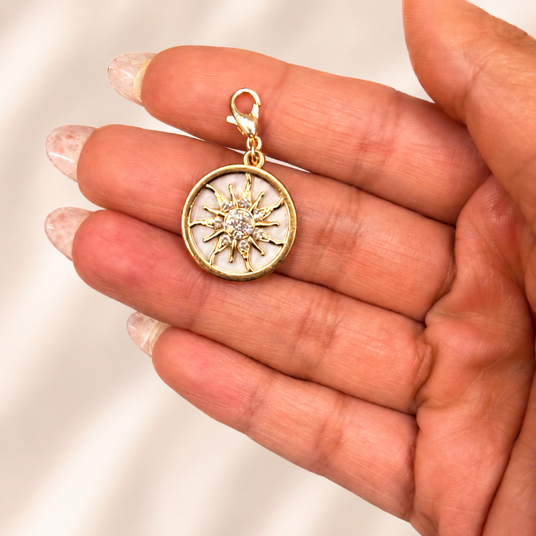 Sun Medallion Charm
