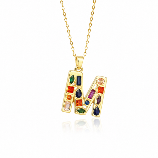 Name Drop - Jeweled Up Necklace
