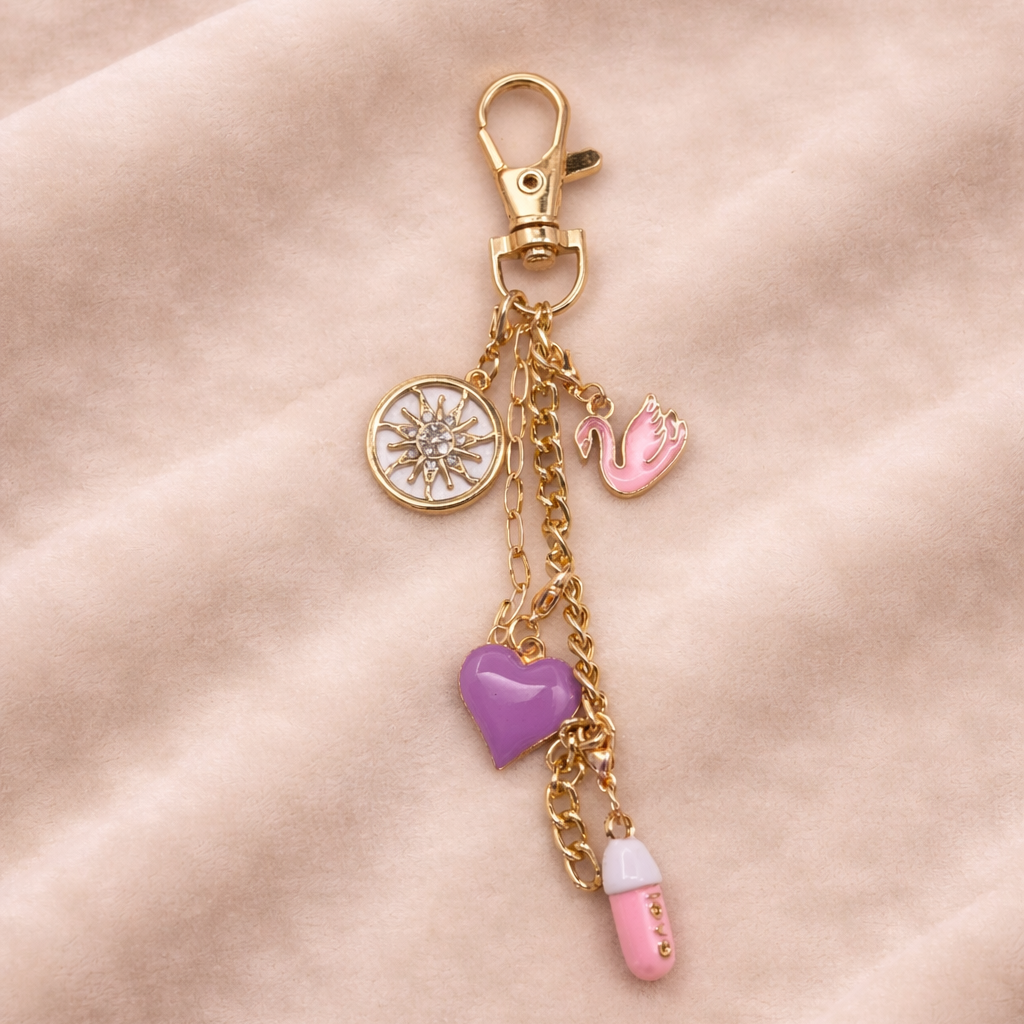 Swan Song - Side Drop Bag Charm