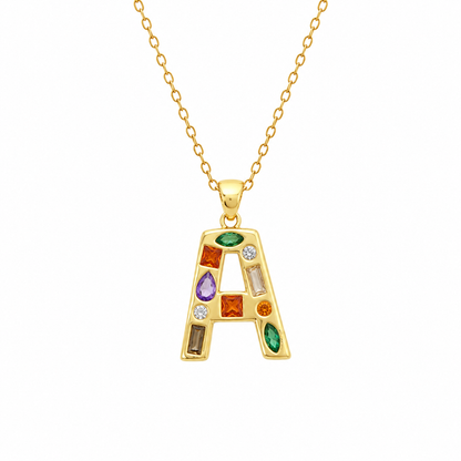 Name Drop - Jeweled Up Necklace