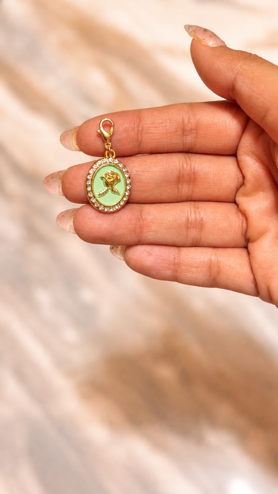 Vintage Rose Charm