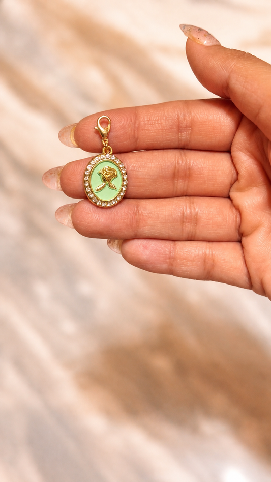 Vintage Rose Charm