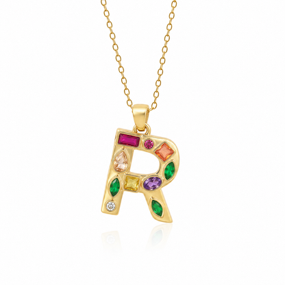 Name Drop - Jeweled Up Necklace