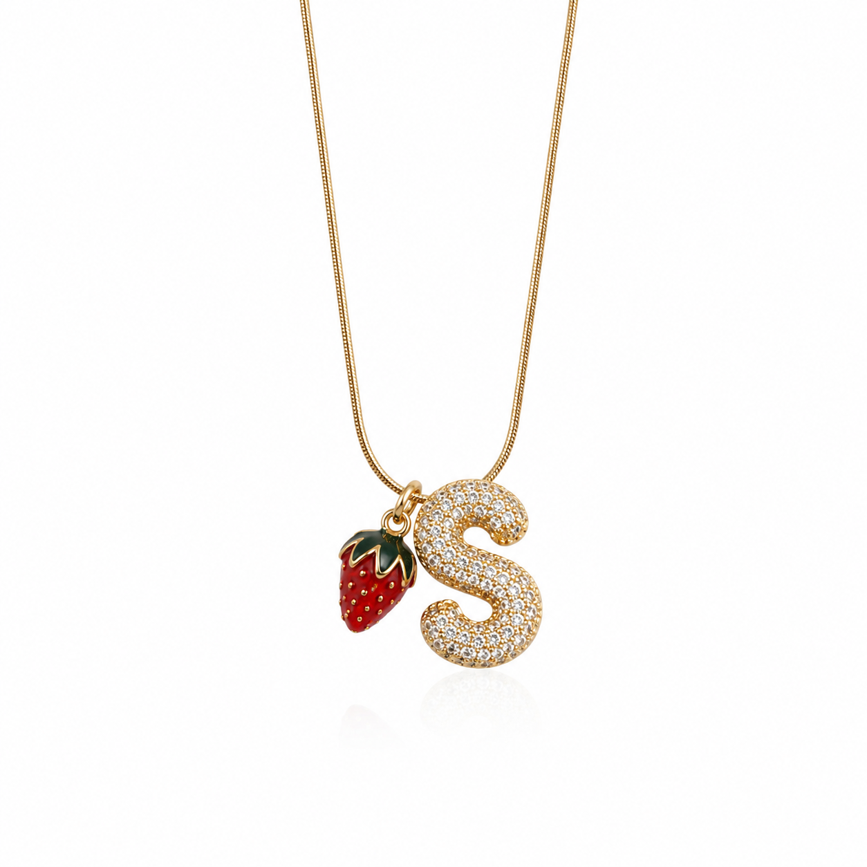Name Drop - Bubble Duo Necklace