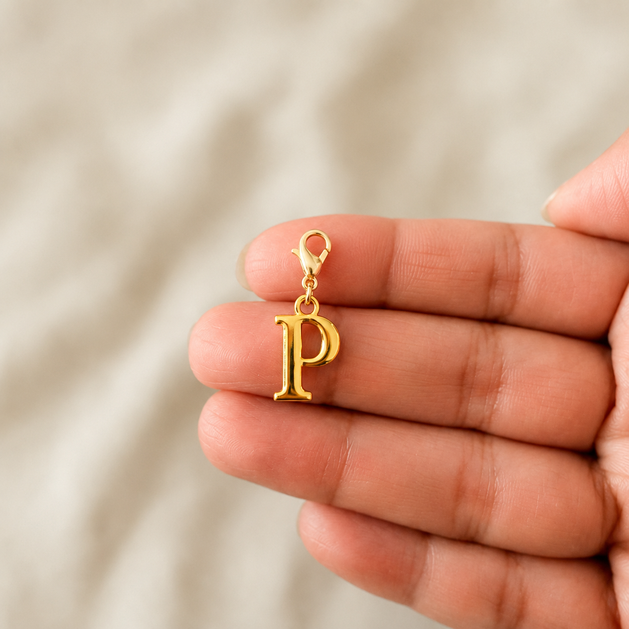 P Initial Charm - Gold Standard