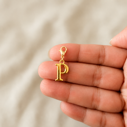 P Initial Charm - Gold Standard