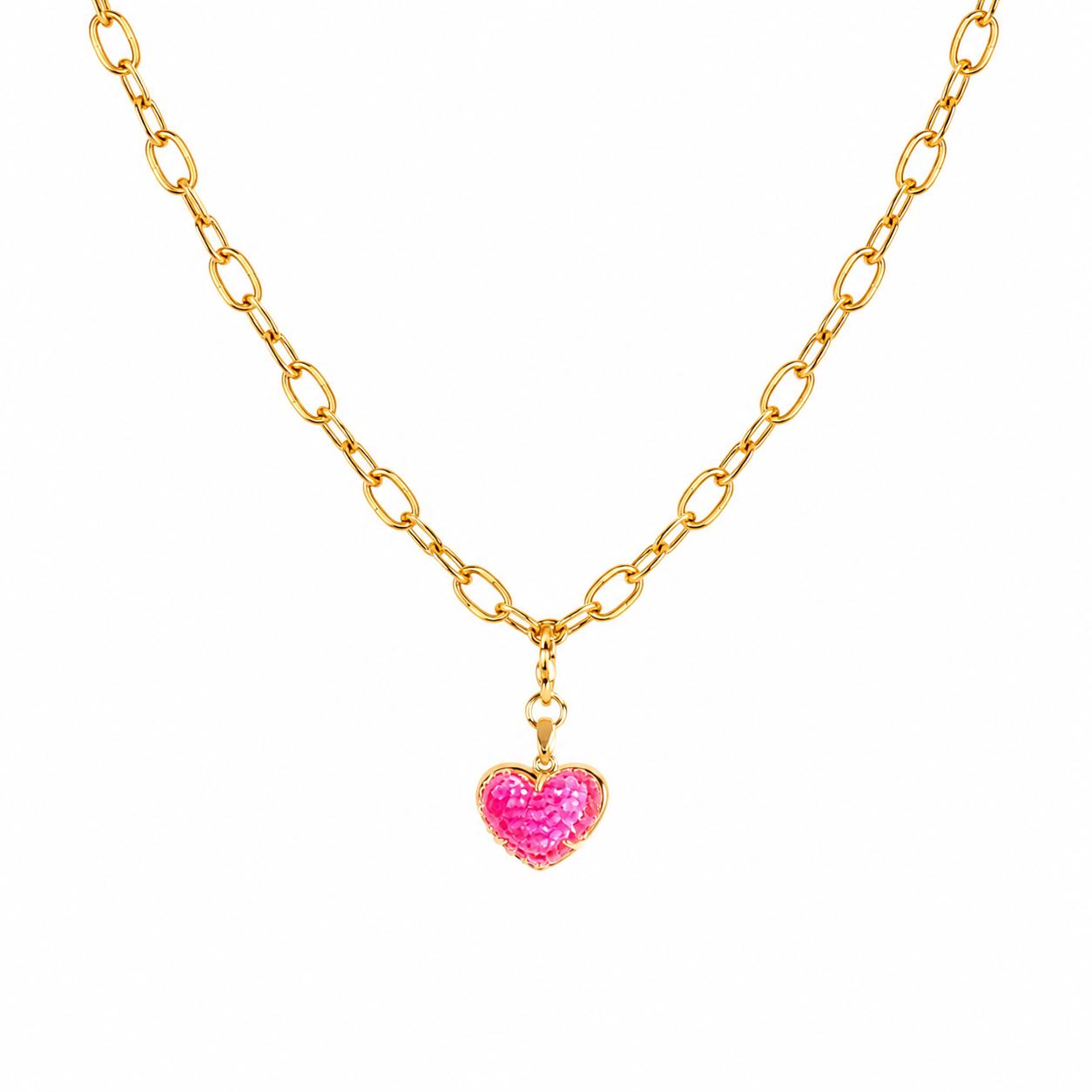 Blush Heart Necklace
