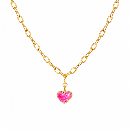 Blush Heart Necklace