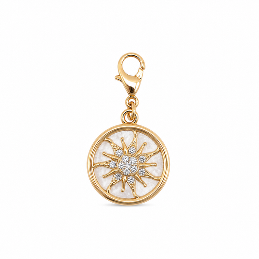 Sun Medallion Charm