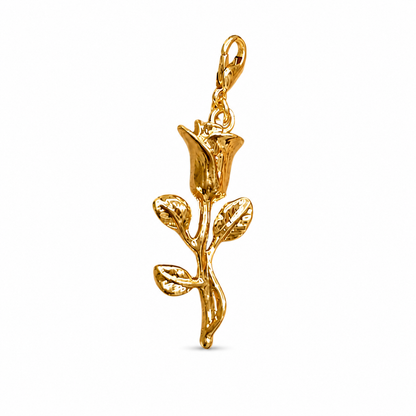 Golden Rose Charm