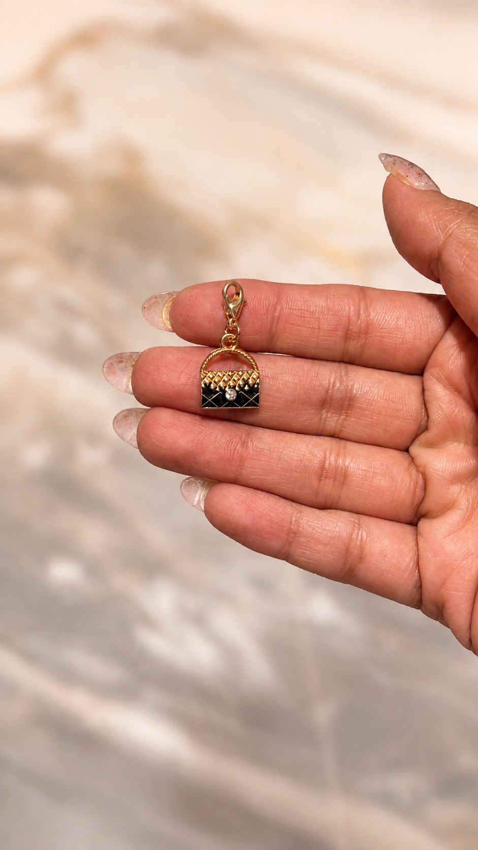 Day & Night Purse Charm