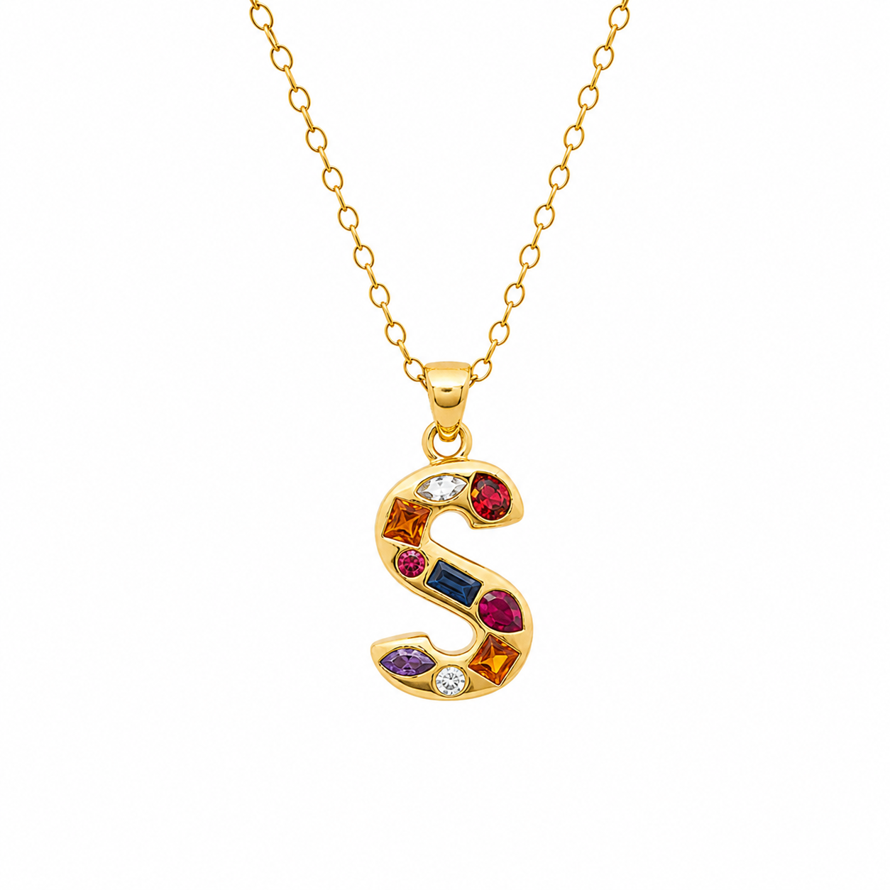 Name Drop - Jeweled Up Necklace