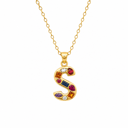 Name Drop - Jeweled Up Necklace