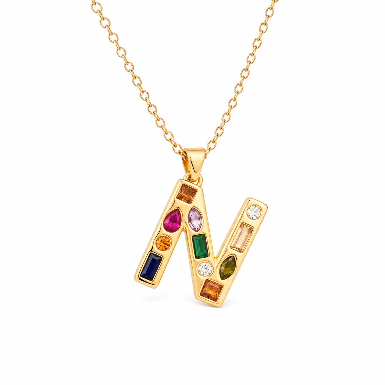 Name Drop - Jeweled Up Necklace