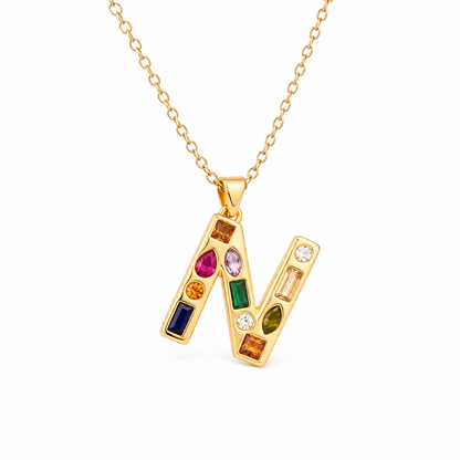 Name Drop - Jeweled Up Necklace