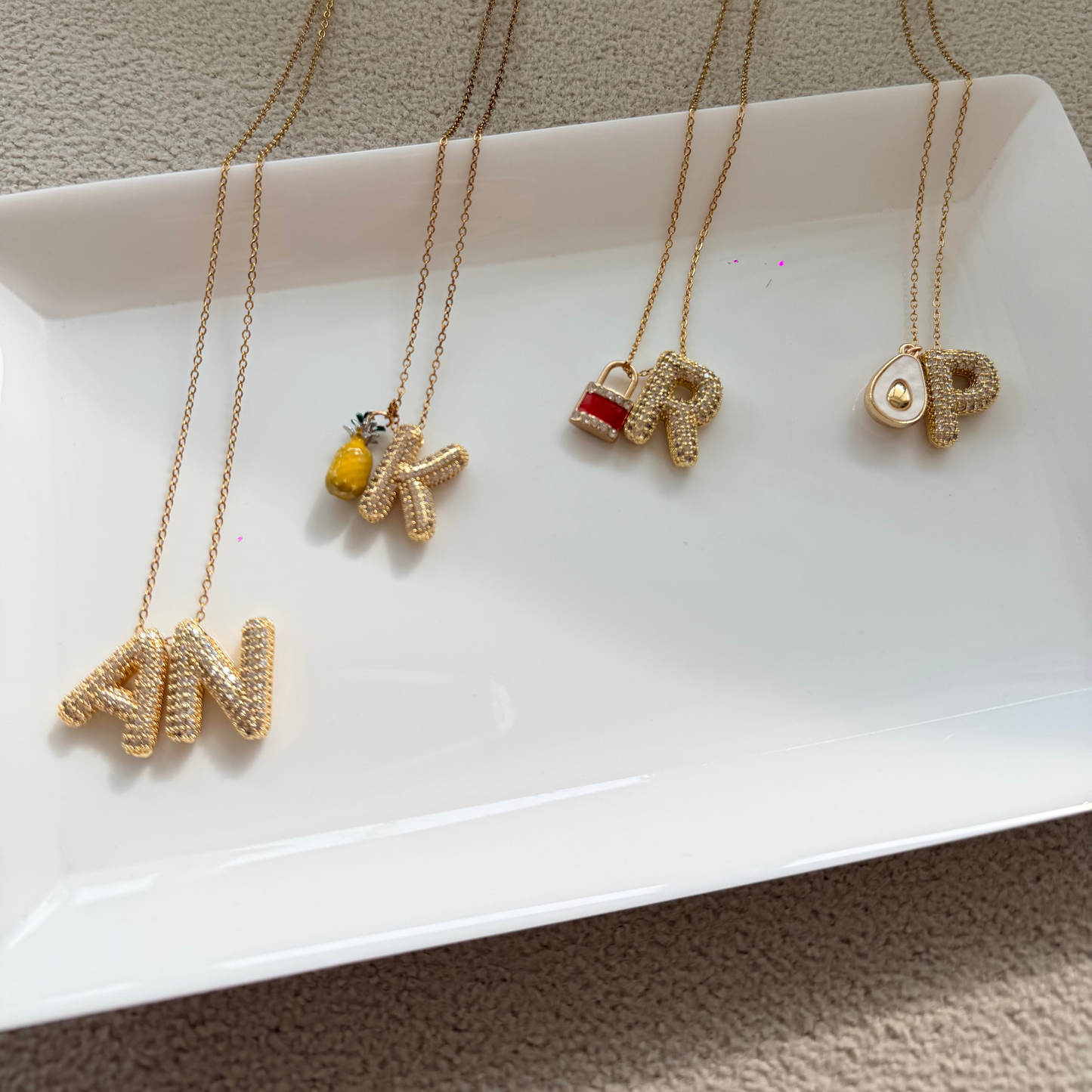 Name Drop - Bubble Necklace
