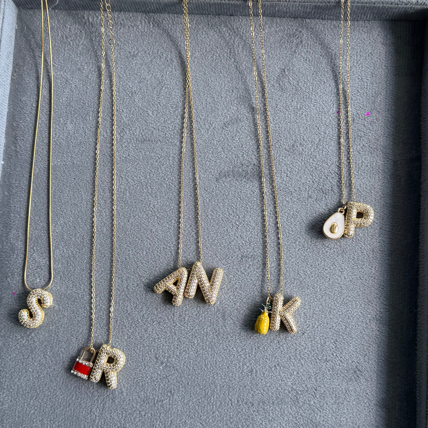 Name Drop - Bubble Necklace