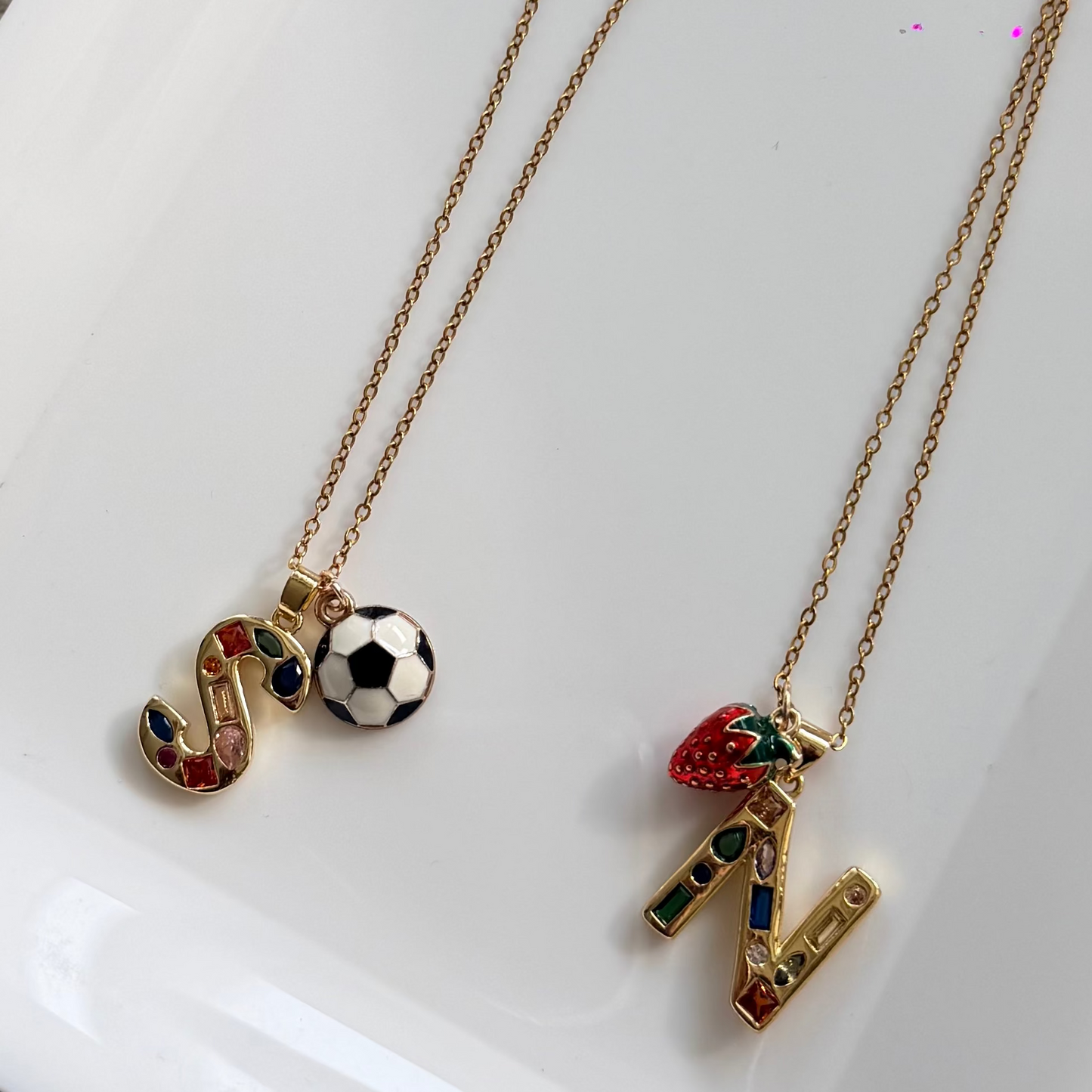 Name Drop - Jeweled Up Necklace