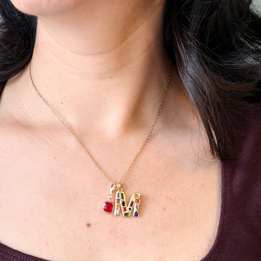 Name Drop - Jeweled Up Necklace