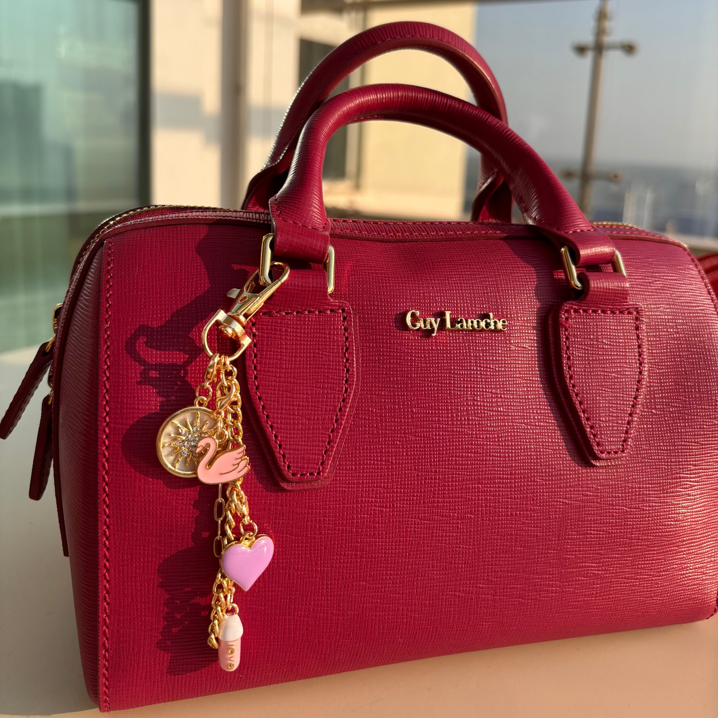 Swan Song - Side Drop Bag Charm