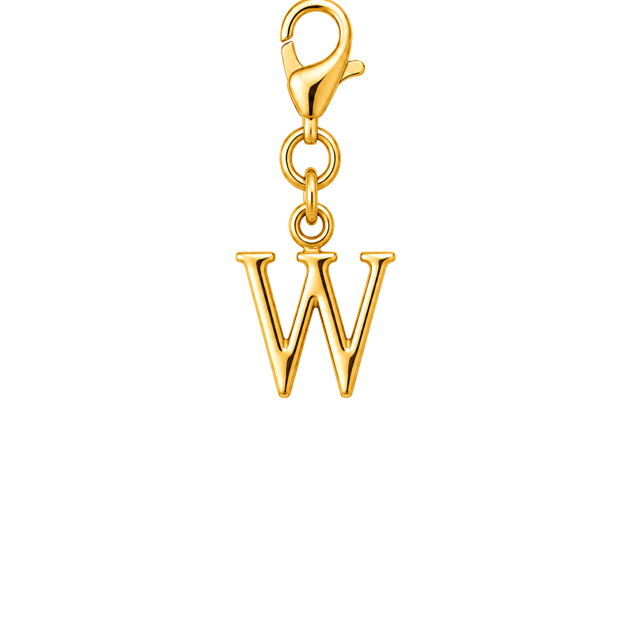W Initial Charm - Gold Standard