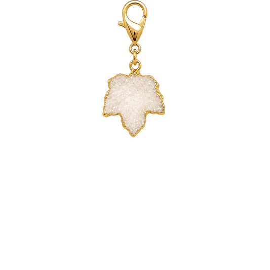 Crystal Leaf Charm