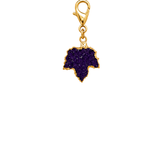 Crystal Leaf Charm