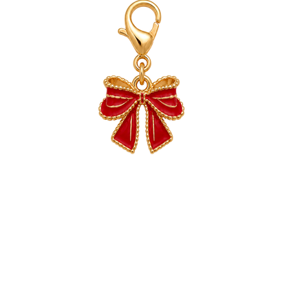 Coquette Bow Charm - Red