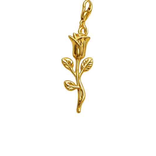 Golden Rose Charm
